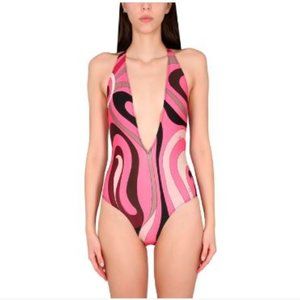 Pucci Marble Print Marbo Swimsuit Small, BNWT